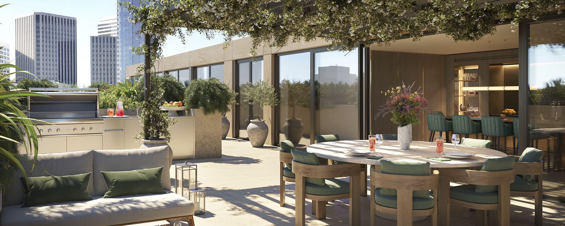 Rosewood Residences Outdoor Indoor Dining Rosewood Residences Outdoor Indoor Dining