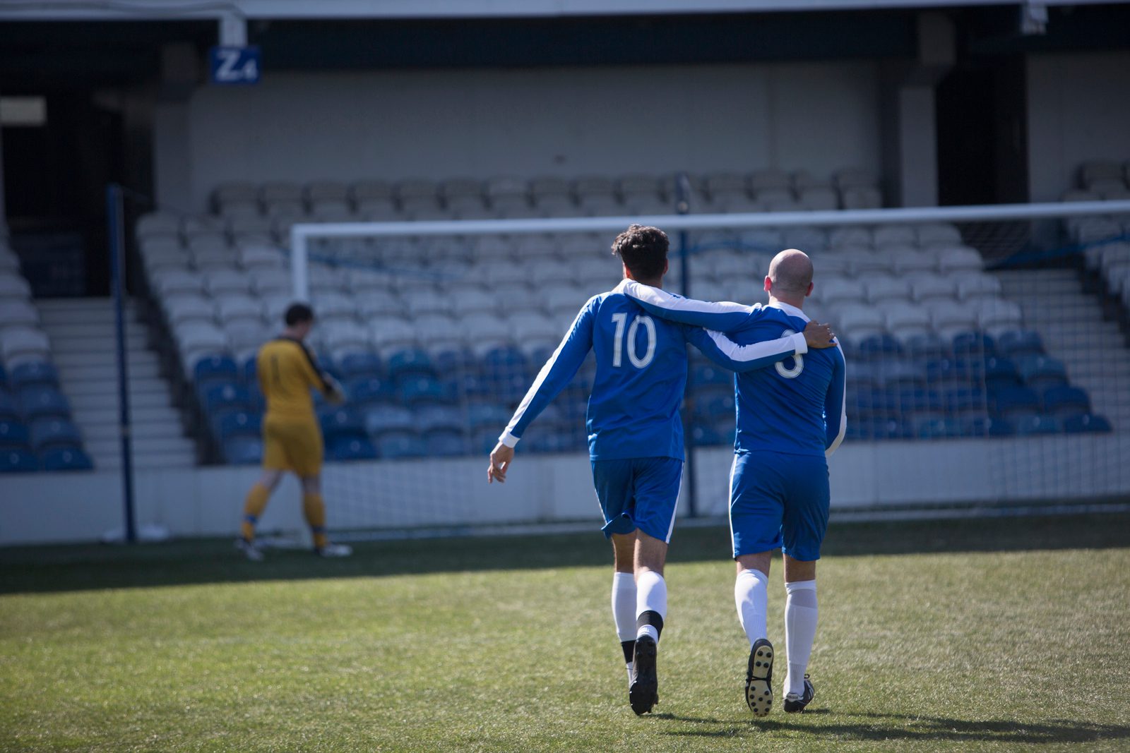 Striding off into the distance with victory!