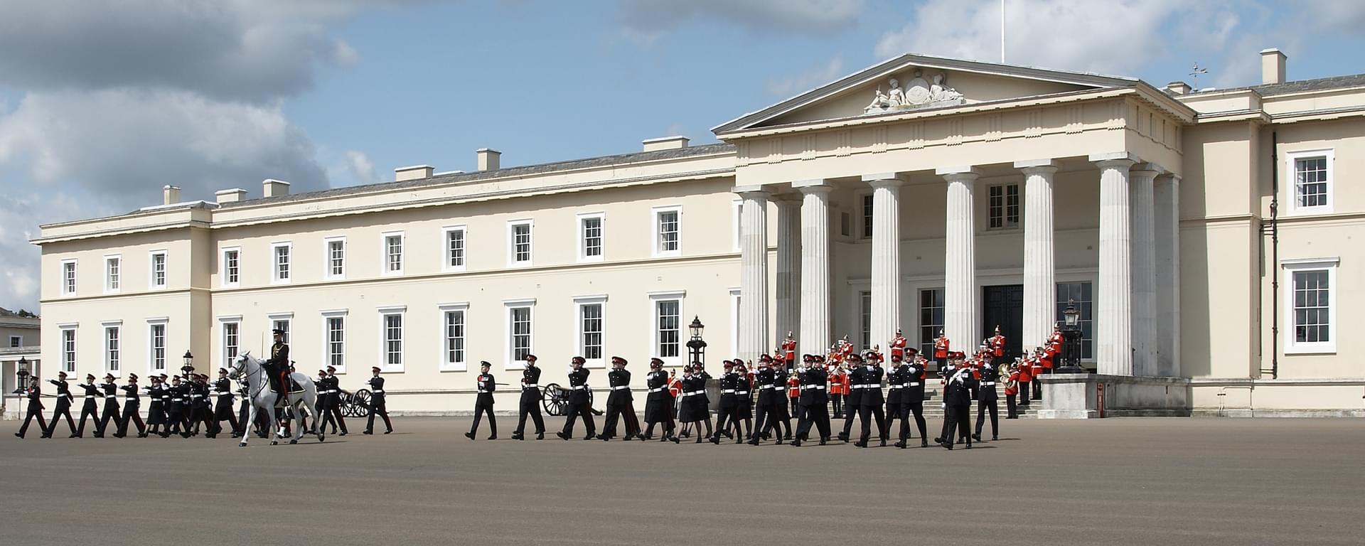 Parade at British Royal Military Academy Sandhurst