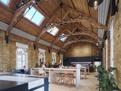 All Saints communal area with vaulted ceiling All Saints communal area with vaulted ceiling