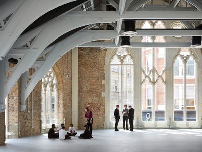 Central Foundation Boys School - new drama centre inside 19th century building Central Foundation Boys School - new drama centre inside 19th century building