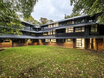 Graham & Ewings Student Accommodation - exterior of building with lawn to the front Graham & Ewings Student Accommodation - exterior of building with lawn to the front