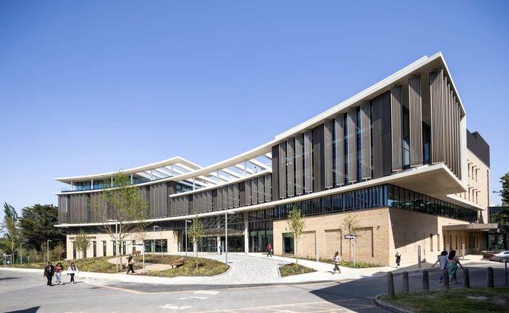 Exterior of new Oak Cancer Centre at Royal Marsden Hospital Exterior of new Oak Cancer Centre at Royal Marsden Hospital