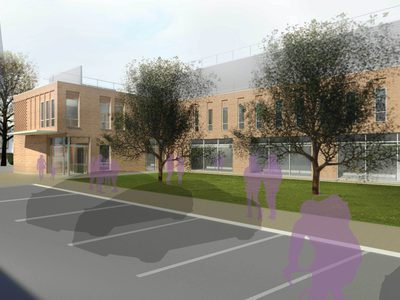 CGI of new diagnostic centre CGI of new diagnostic centre