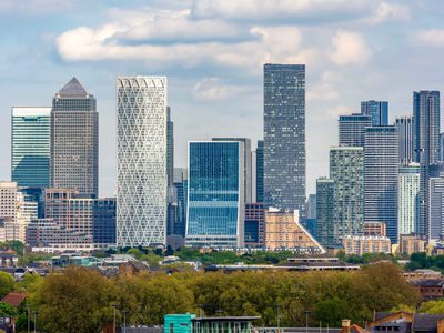 Canary Wharf skyscrapers in London Canary Wharf skyscrapers in London